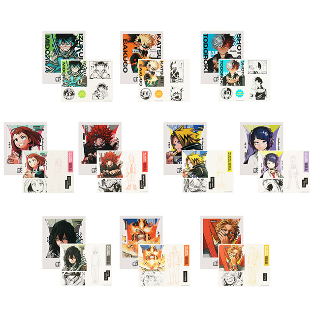 슈에이샤 점프샵 나의 히어로 아카데미아 히로아카 굿즈 포토 카드 스티커 컬렉션 2탄 단품 (랜덤)